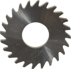 RobbJack - 1" Diam x 1/16" Blade Thickness x 3/8" Arbor Hole Diam, 24 Tooth Slitting and Slotting Saw - Arbor Connection, Right Hand, Uncoated, Solid Carbide, Concave Ground - Exact Tooling