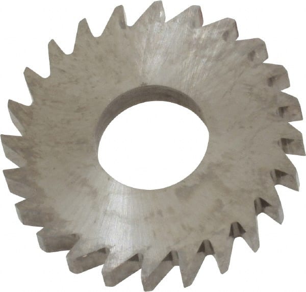 RobbJack - 1" Diam x 1/8" Blade Thickness x 3/8" Arbor Hole Diam, 24 Tooth Slitting and Slotting Saw - Arbor Connection, Right Hand, Uncoated, Solid Carbide, Concave Ground - Exact Tooling