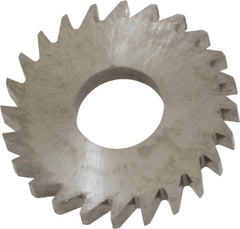 RobbJack - 1" Diam x 1/8" Blade Thickness x 3/8" Arbor Hole Diam, 24 Tooth Slitting and Slotting Saw - Arbor Connection, Right Hand, Uncoated, Solid Carbide, Concave Ground - Exact Tooling