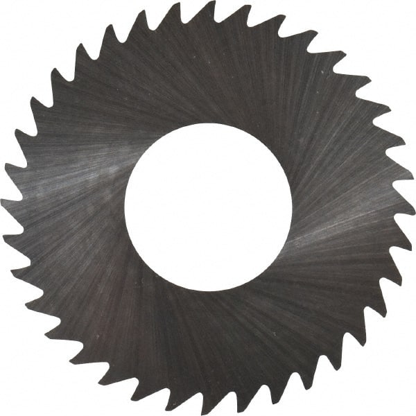 RobbJack - 1-1/4" Diam x 0.004" Blade Thickness x 1/2" Arbor Hole Diam, 36 Tooth Slitting and Slotting Saw - Arbor Connection, Right Hand, Uncoated, Solid Carbide, Concave Ground - Exact Tooling