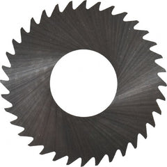 RobbJack - 1-1/4" Diam x 0.004" Blade Thickness x 1/2" Arbor Hole Diam, 36 Tooth Slitting and Slotting Saw - Arbor Connection, Right Hand, Uncoated, Solid Carbide, Concave Ground - Exact Tooling