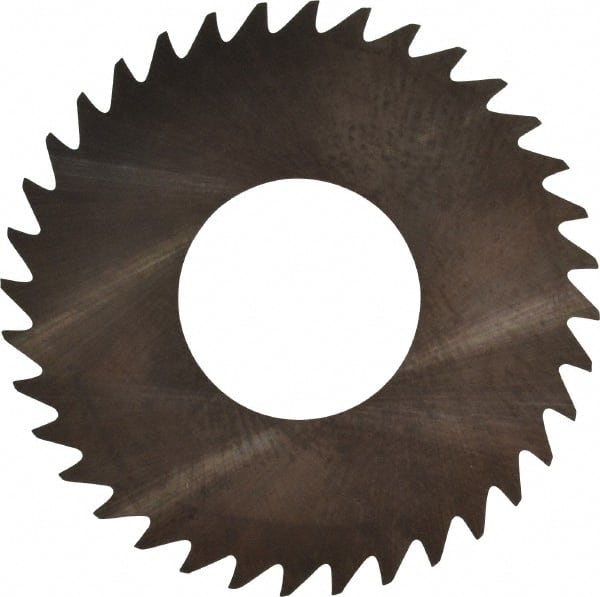 RobbJack - 1-1/4" Diam x 0.006" Blade Thickness x 1/2" Arbor Hole Diam, 36 Tooth Slitting and Slotting Saw - Arbor Connection, Right Hand, Uncoated, Solid Carbide, Concave Ground - Exact Tooling