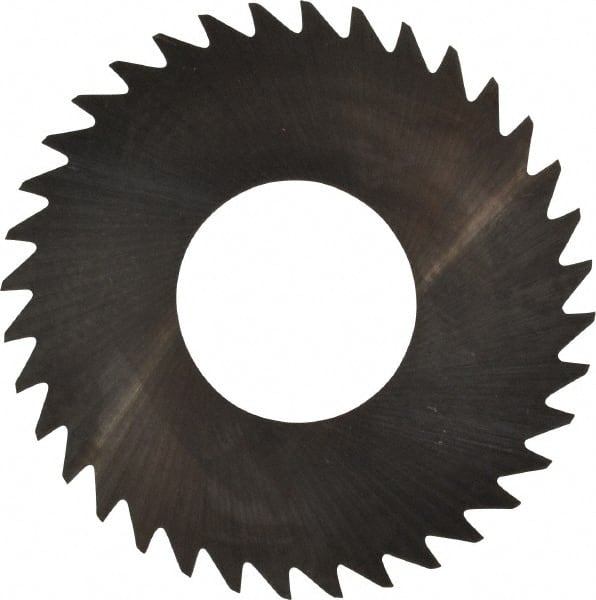 RobbJack - 1-1/4" Diam x 0.008" Blade Thickness x 1/2" Arbor Hole Diam, 36 Tooth Slitting and Slotting Saw - Arbor Connection, Right Hand, Uncoated, Solid Carbide, Concave Ground - Exact Tooling
