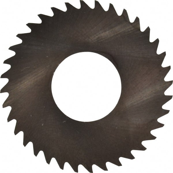 RobbJack - 1-1/4" Diam x 0.01" Blade Thickness x 1/2" Arbor Hole Diam, 36 Tooth Slitting and Slotting Saw - Arbor Connection, Right Hand, Uncoated, Solid Carbide, Concave Ground - Exact Tooling