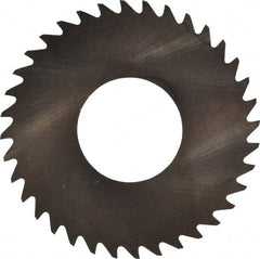 RobbJack - 1-1/4" Diam x 0.01" Blade Thickness x 1/2" Arbor Hole Diam, 36 Tooth Slitting and Slotting Saw - Arbor Connection, Right Hand, Uncoated, Solid Carbide, Concave Ground - Exact Tooling