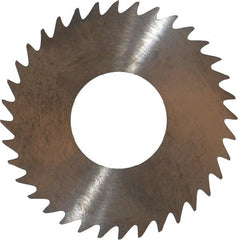 RobbJack - 1-1/4" Diam x 0.0156" Blade Thickness x 1/2" Arbor Hole Diam, 36 Tooth Slitting and Slotting Saw - Arbor Connection, Right Hand, Uncoated, Solid Carbide, Concave Ground - Exact Tooling