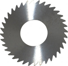 RobbJack - 1-1/4" Diam x 0.02" Blade Thickness x 1/2" Arbor Hole Diam, 36 Tooth Slitting and Slotting Saw - Arbor Connection, Right Hand, Uncoated, Solid Carbide, Concave Ground - Exact Tooling