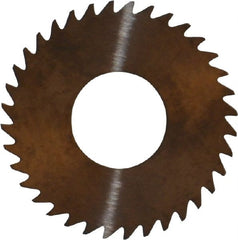 RobbJack - 1-1/4" Diam x 0.025" Blade Thickness x 1/2" Arbor Hole Diam, 36 Tooth Slitting and Slotting Saw - Arbor Connection, Right Hand, Uncoated, Solid Carbide, Concave Ground - Exact Tooling