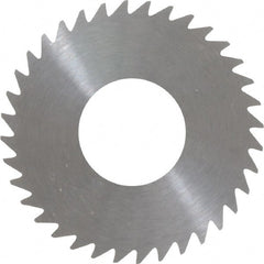 RobbJack - 1-1/4" Diam x 0.028" Blade Thickness x 1/2" Arbor Hole Diam, 36 Tooth Slitting and Slotting Saw - Arbor Connection, Right Hand, Uncoated, Solid Carbide, Concave Ground - Exact Tooling