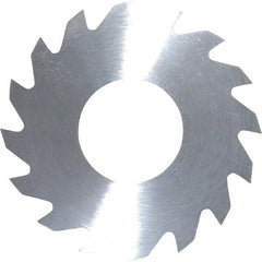RobbJack - 1-1/4" Diam x 0.0312" Blade Thickness x 1/2" Arbor Hole Diam, 16 Tooth Slitting and Slotting Saw - Arbor Connection, Right Hand, Uncoated, Solid Carbide, Concave Ground - Exact Tooling