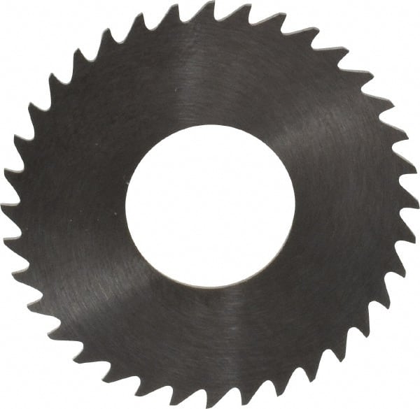 RobbJack - 1-1/4" Diam x 0.0312" Blade Thickness x 1/2" Arbor Hole Diam, 36 Tooth Slitting and Slotting Saw - Arbor Connection, Right Hand, Uncoated, Solid Carbide, Concave Ground - Exact Tooling