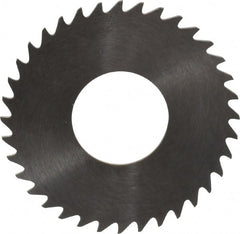 RobbJack - 1-1/4" Diam x 0.0312" Blade Thickness x 1/2" Arbor Hole Diam, 36 Tooth Slitting and Slotting Saw - Arbor Connection, Right Hand, Uncoated, Solid Carbide, Concave Ground - Exact Tooling