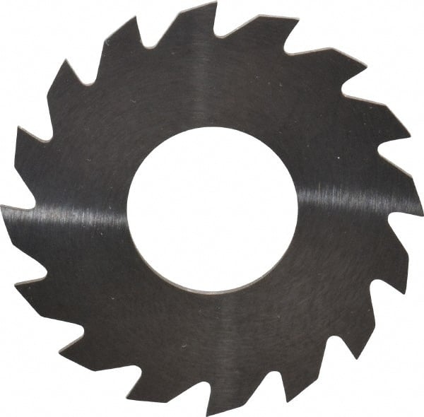 RobbJack - 1-1/4" Diam x 0.04" Blade Thickness x 1/2" Arbor Hole Diam, 16 Tooth Slitting and Slotting Saw - Arbor Connection, Right Hand, Uncoated, Solid Carbide, Concave Ground - Exact Tooling