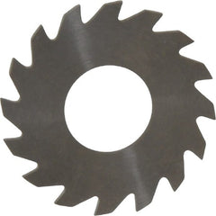 RobbJack - 1-1/4" Diam x 0.051" Blade Thickness x 1/2" Arbor Hole Diam, 16 Tooth Slitting and Slotting Saw - Arbor Connection, Right Hand, Uncoated, Solid Carbide, Concave Ground - Exact Tooling