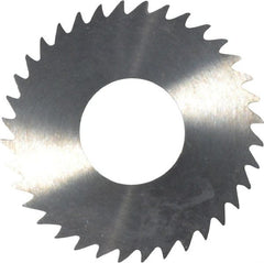 RobbJack - 1-1/4" Diam x 1/16" Blade Thickness x 1/2" Arbor Hole Diam, 36 Tooth Slitting and Slotting Saw - Arbor Connection, Right Hand, Uncoated, Solid Carbide, Concave Ground - Exact Tooling