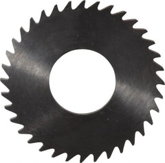 RobbJack - 1-1/4" Diam x 0.0937" Blade Thickness x 1/2" Arbor Hole Diam, 36 Tooth Slitting and Slotting Saw - Arbor Connection, Right Hand, Uncoated, Solid Carbide, Concave Ground - Exact Tooling