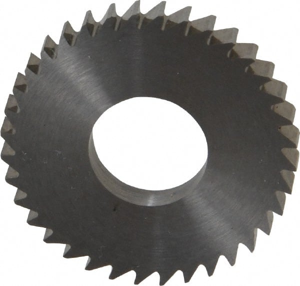 RobbJack - 1-1/4" Diam x 0.1562" Blade Thickness x 1/2" Arbor Hole Diam, 36 Tooth Slitting and Slotting Saw - Arbor Connection, Right Hand, Uncoated, Solid Carbide, Concave Ground - Exact Tooling