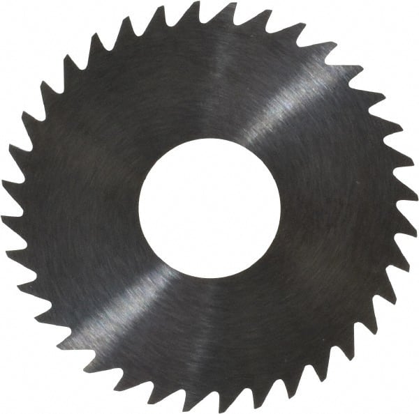 RobbJack - 1-1/2" Diam x 0.02" Blade Thickness x 1/2" Arbor Hole Diam, 36 Tooth Slitting and Slotting Saw - Arbor Connection, Right Hand, Uncoated, Solid Carbide, Concave Ground - Exact Tooling