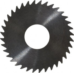 RobbJack - 1-1/2" Diam x 0.02" Blade Thickness x 1/2" Arbor Hole Diam, 36 Tooth Slitting and Slotting Saw - Arbor Connection, Right Hand, Uncoated, Solid Carbide, Concave Ground - Exact Tooling