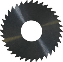 RobbJack - 1-1/2" Diam x 0.04" Blade Thickness x 1/2" Arbor Hole Diam, 36 Tooth Slitting and Slotting Saw - Arbor Connection, Right Hand, Uncoated, Solid Carbide, Concave Ground - Exact Tooling