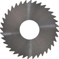RobbJack - 1-1/2" Diam x 0.051" Blade Thickness x 1/2" Arbor Hole Diam, 36 Tooth Slitting and Slotting Saw - Arbor Connection, Right Hand, Uncoated, Solid Carbide, Concave Ground - Exact Tooling