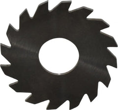 RobbJack - 1-1/2" Diam x 1/16" Blade Thickness x 1/2" Arbor Hole Diam, 16 Tooth Slitting and Slotting Saw - Arbor Connection, Right Hand, Uncoated, Solid Carbide, Concave Ground - Exact Tooling