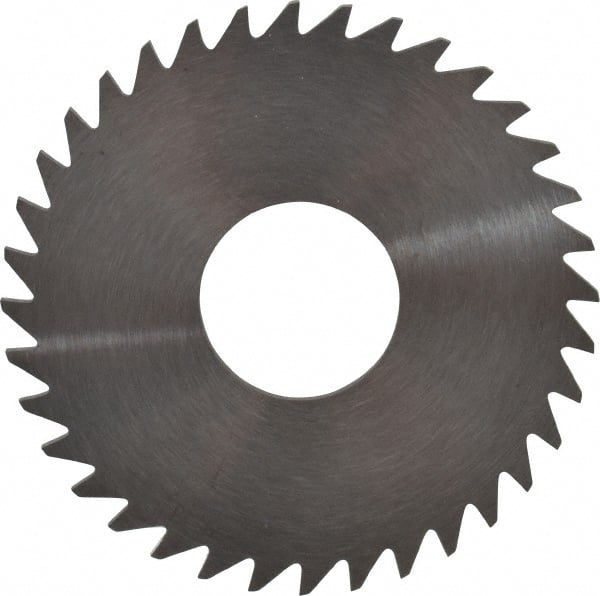 RobbJack - 1-1/2" Diam x 1/16" Blade Thickness x 1/2" Arbor Hole Diam, 36 Tooth Slitting and Slotting Saw - Arbor Connection, Right Hand, Uncoated, Solid Carbide, Concave Ground - Exact Tooling