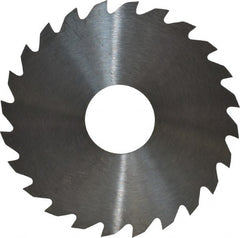 RobbJack - 1-3/4" Diam x 0.02" Blade Thickness x 1/2" Arbor Hole Diam, 24 Tooth Slitting and Slotting Saw - Arbor Connection, Right Hand, Uncoated, Solid Carbide, Concave Ground - Exact Tooling