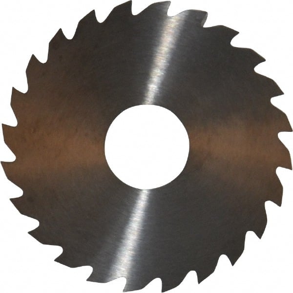 RobbJack - 1-3/4" Diam x 0.0312" Blade Thickness x 1/2" Arbor Hole Diam, 24 Tooth Slitting and Slotting Saw - Arbor Connection, Right Hand, Uncoated, Solid Carbide, Concave Ground - Exact Tooling