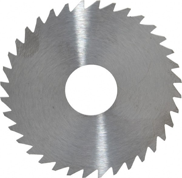 RobbJack - 1-3/4" Diam x 0.0312" Blade Thickness x 1/2" Arbor Hole Diam, 36 Tooth Slitting and Slotting Saw - Arbor Connection, Right Hand, Uncoated, Solid Carbide, Concave Ground - Exact Tooling