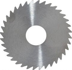 RobbJack - 1-3/4" Diam x 0.0312" Blade Thickness x 1/2" Arbor Hole Diam, 36 Tooth Slitting and Slotting Saw - Arbor Connection, Right Hand, Uncoated, Solid Carbide, Concave Ground - Exact Tooling