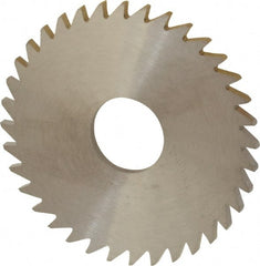 RobbJack - 1-3/4" Diam x 0.0781" Blade Thickness x 1/2" Arbor Hole Diam, 36 Tooth Slitting and Slotting Saw - Arbor Connection, Right Hand, Uncoated, Solid Carbide, Concave Ground - Exact Tooling