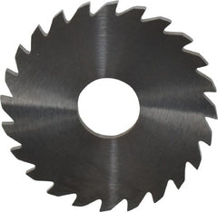 RobbJack - 1-3/4" Diam x 0.0937" Blade Thickness x 1/2" Arbor Hole Diam, 24 Tooth Slitting and Slotting Saw - Arbor Connection, Right Hand, Uncoated, Solid Carbide, Concave Ground - Exact Tooling