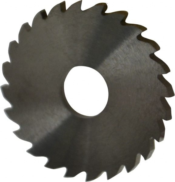 RobbJack - 1-3/4" Diam x 1/8" Blade Thickness x 1/2" Arbor Hole Diam, 24 Tooth Slitting and Slotting Saw - Arbor Connection, Right Hand, Uncoated, Solid Carbide, Concave Ground - Exact Tooling