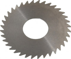 RobbJack - 1-3/4" Diam x 0.025" Blade Thickness x 5/8" Arbor Hole Diam, 36 Tooth Slitting and Slotting Saw - Arbor Connection, Right Hand, Uncoated, Solid Carbide, Concave Ground - Exact Tooling