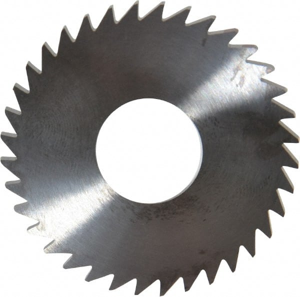 RobbJack - 1-3/4" Diam x 0.0937" Blade Thickness x 5/8" Arbor Hole Diam, 36 Tooth Slitting and Slotting Saw - Arbor Connection, Right Hand, Uncoated, Solid Carbide, Concave Ground - Exact Tooling