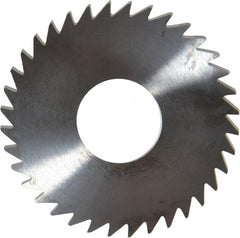 RobbJack - 1-3/4" Diam x 0.0937" Blade Thickness x 5/8" Arbor Hole Diam, 36 Tooth Slitting and Slotting Saw - Arbor Connection, Right Hand, Uncoated, Solid Carbide, Concave Ground - Exact Tooling