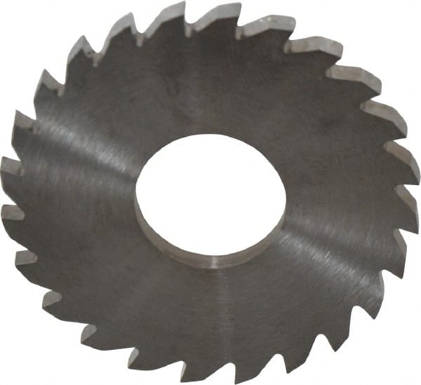 RobbJack - 1-3/4" Diam x 1/8" Blade Thickness x 5/8" Arbor Hole Diam, 24 Tooth Slitting and Slotting Saw - Arbor Connection, Right Hand, Uncoated, Solid Carbide, Concave Ground - Exact Tooling