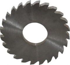 RobbJack - 1-3/4" Diam x 1/8" Blade Thickness x 5/8" Arbor Hole Diam, 24 Tooth Slitting and Slotting Saw - Arbor Connection, Right Hand, Uncoated, Solid Carbide, Concave Ground - Exact Tooling