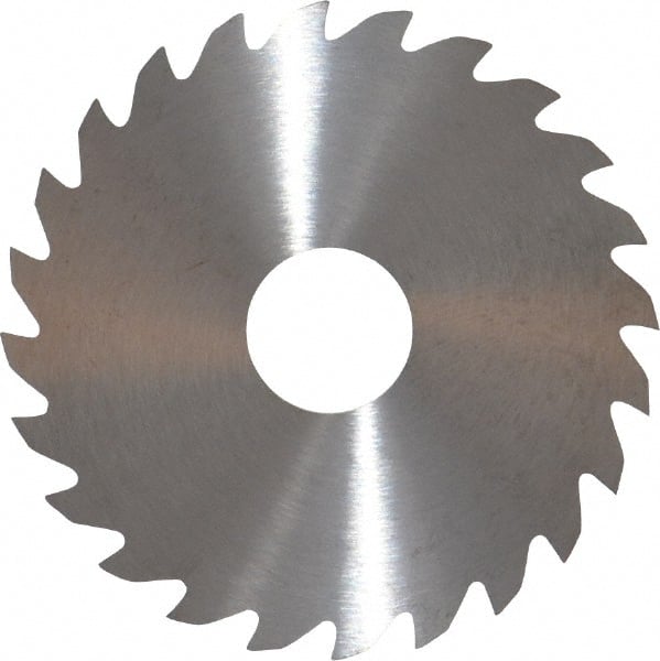 RobbJack - 2" Diam x 0.04" Blade Thickness x 1/2" Arbor Hole Diam, 24 Tooth Slitting and Slotting Saw - Arbor Connection, Right Hand, Uncoated, Solid Carbide, Concave Ground - Exact Tooling