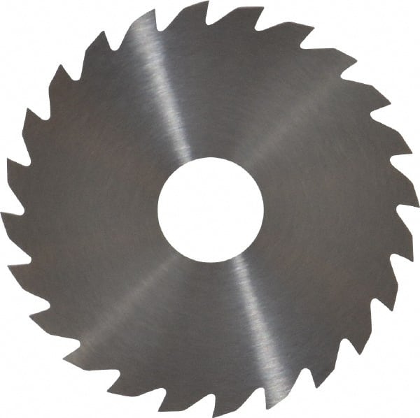 RobbJack - 2" Diam x 0.0468" Blade Thickness x 1/2" Arbor Hole Diam, 24 Tooth Slitting and Slotting Saw - Arbor Connection, Right Hand, Uncoated, Solid Carbide, Concave Ground - Exact Tooling