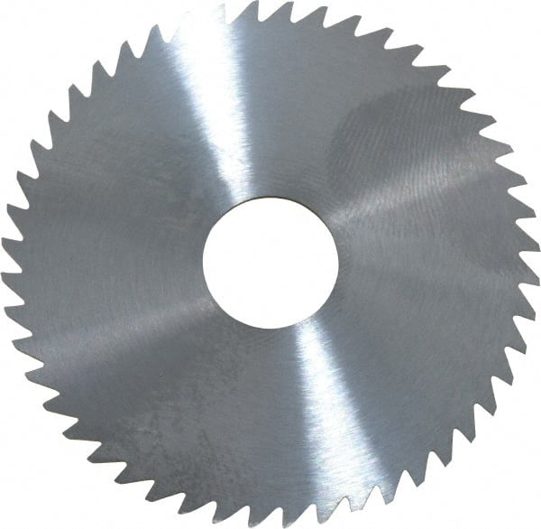 RobbJack - 2" Diam x 0.0468" Blade Thickness x 1/2" Arbor Hole Diam, 48 Tooth Slitting and Slotting Saw - Arbor Connection, Right Hand, Uncoated, Solid Carbide, Concave Ground - Exact Tooling