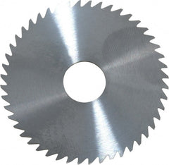 RobbJack - 2" Diam x 0.0468" Blade Thickness x 1/2" Arbor Hole Diam, 48 Tooth Slitting and Slotting Saw - Arbor Connection, Right Hand, Uncoated, Solid Carbide, Concave Ground - Exact Tooling
