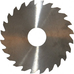 RobbJack - 2" Diam x 0.051" Blade Thickness x 1/2" Arbor Hole Diam, 24 Tooth Slitting and Slotting Saw - Arbor Connection, Right Hand, Uncoated, Solid Carbide, Concave Ground - Exact Tooling