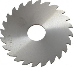 RobbJack - 2" Diam x 1/16" Blade Thickness x 1/2" Arbor Hole Diam, 24 Tooth Slitting and Slotting Saw - Arbor Connection, Right Hand, Uncoated, Solid Carbide, Concave Ground - Exact Tooling