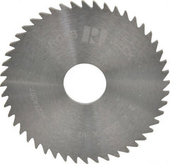 RobbJack - 2" Diam x 1/16" Blade Thickness x 1/2" Arbor Hole Diam, 48 Tooth Slitting and Slotting Saw - Arbor Connection, Right Hand, Uncoated, Solid Carbide, Concave Ground - Exact Tooling