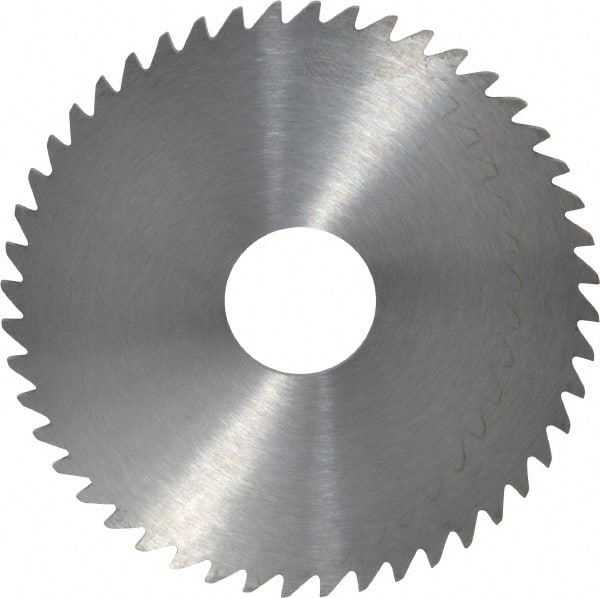 RobbJack - 2" Diam x 0.0781" Blade Thickness x 1/2" Arbor Hole Diam, 48 Tooth Slitting and Slotting Saw - Arbor Connection, Right Hand, Uncoated, Solid Carbide, Concave Ground - Exact Tooling