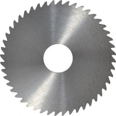 RobbJack - 2" Diam x 0.0781" Blade Thickness x 1/2" Arbor Hole Diam, 48 Tooth Slitting and Slotting Saw - Arbor Connection, Right Hand, Uncoated, Solid Carbide, Concave Ground - Exact Tooling