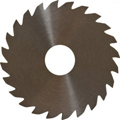 RobbJack - 2" Diam x 0.0937" Blade Thickness x 1/2" Arbor Hole Diam, 24 Tooth Slitting and Slotting Saw - Arbor Connection, Right Hand, Uncoated, Solid Carbide, Concave Ground - Exact Tooling