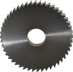 RobbJack - 2" Diam x 1/4" Blade Thickness x 1/2" Arbor Hole Diam, 48 Tooth Slitting and Slotting Saw - Arbor Connection, Right Hand, Uncoated, Solid Carbide, Concave Ground - Exact Tooling